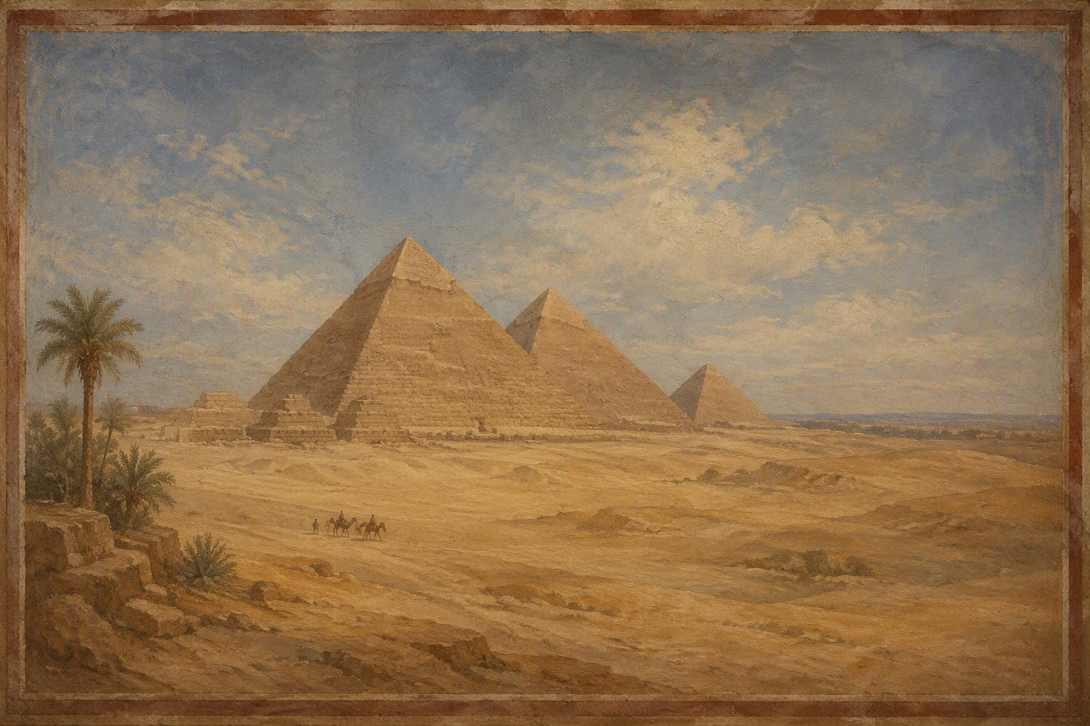 Kairon pyramidit autiomaassa Kairon pyramidit autiomaassa