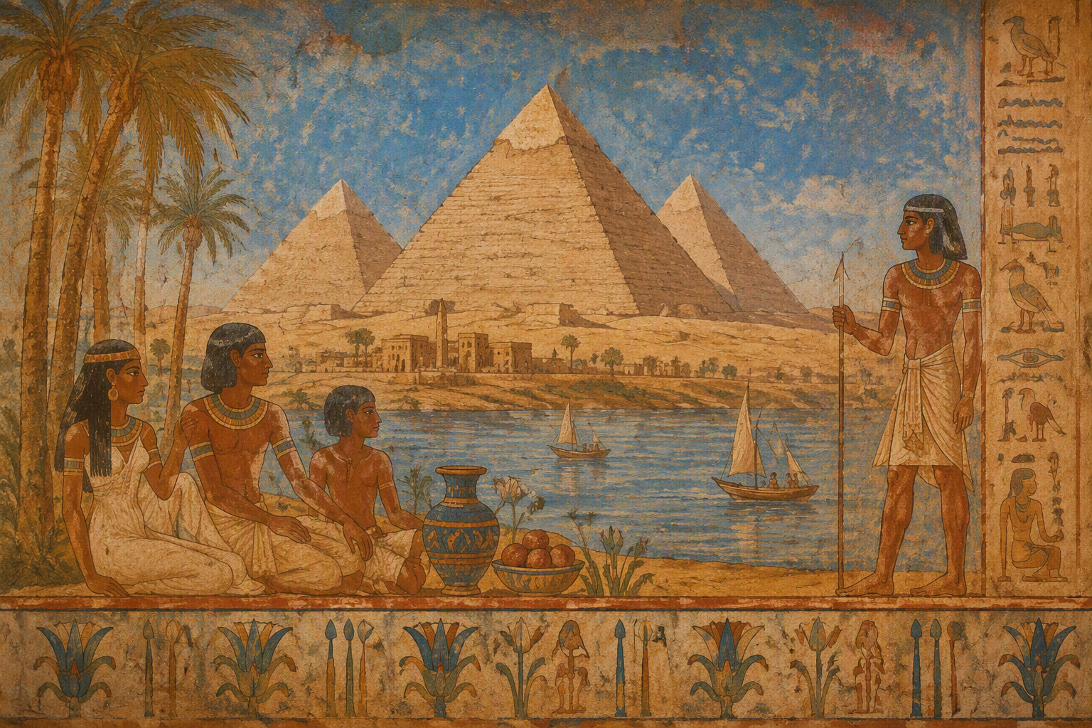 Gizan pyramidit auringossa