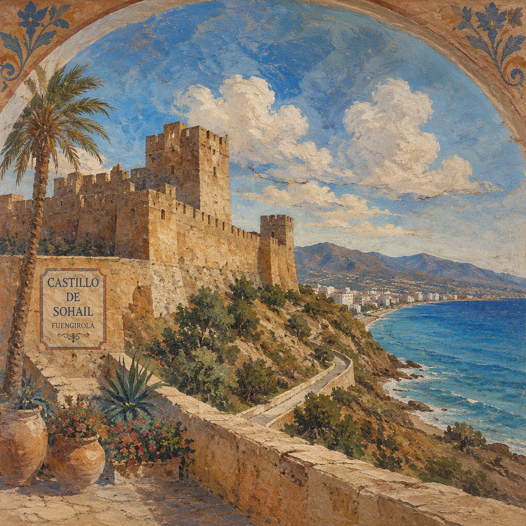 Castillo de Sohail -linna meren rannalla