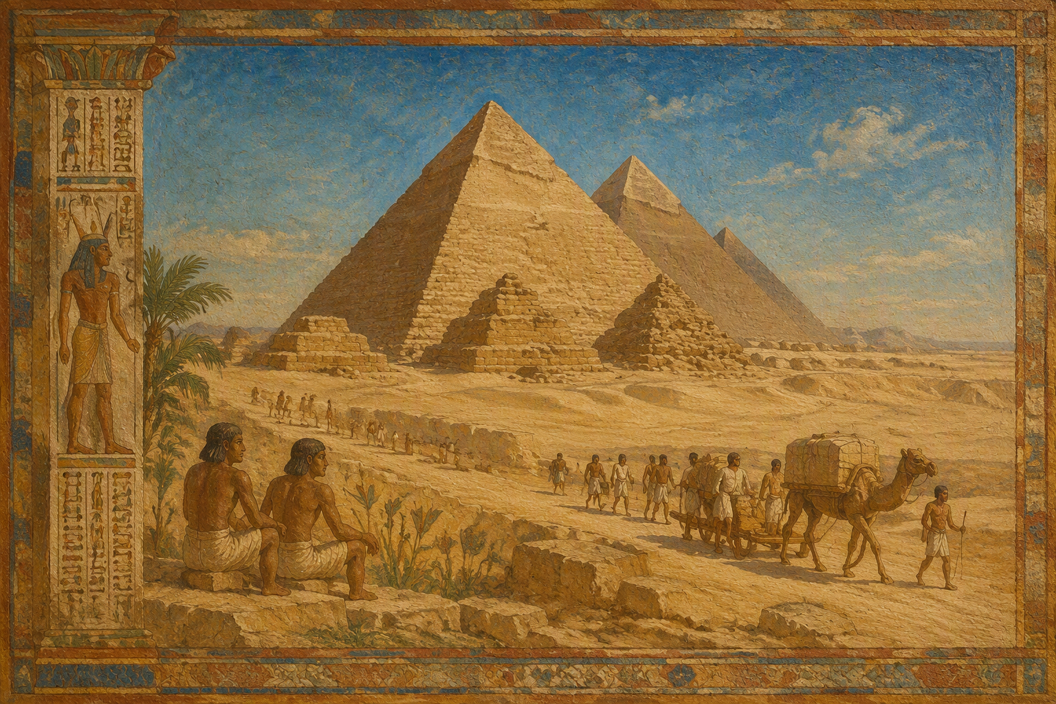 Gizan pyramidit aavikolla Gizan pyramidit aavikolla