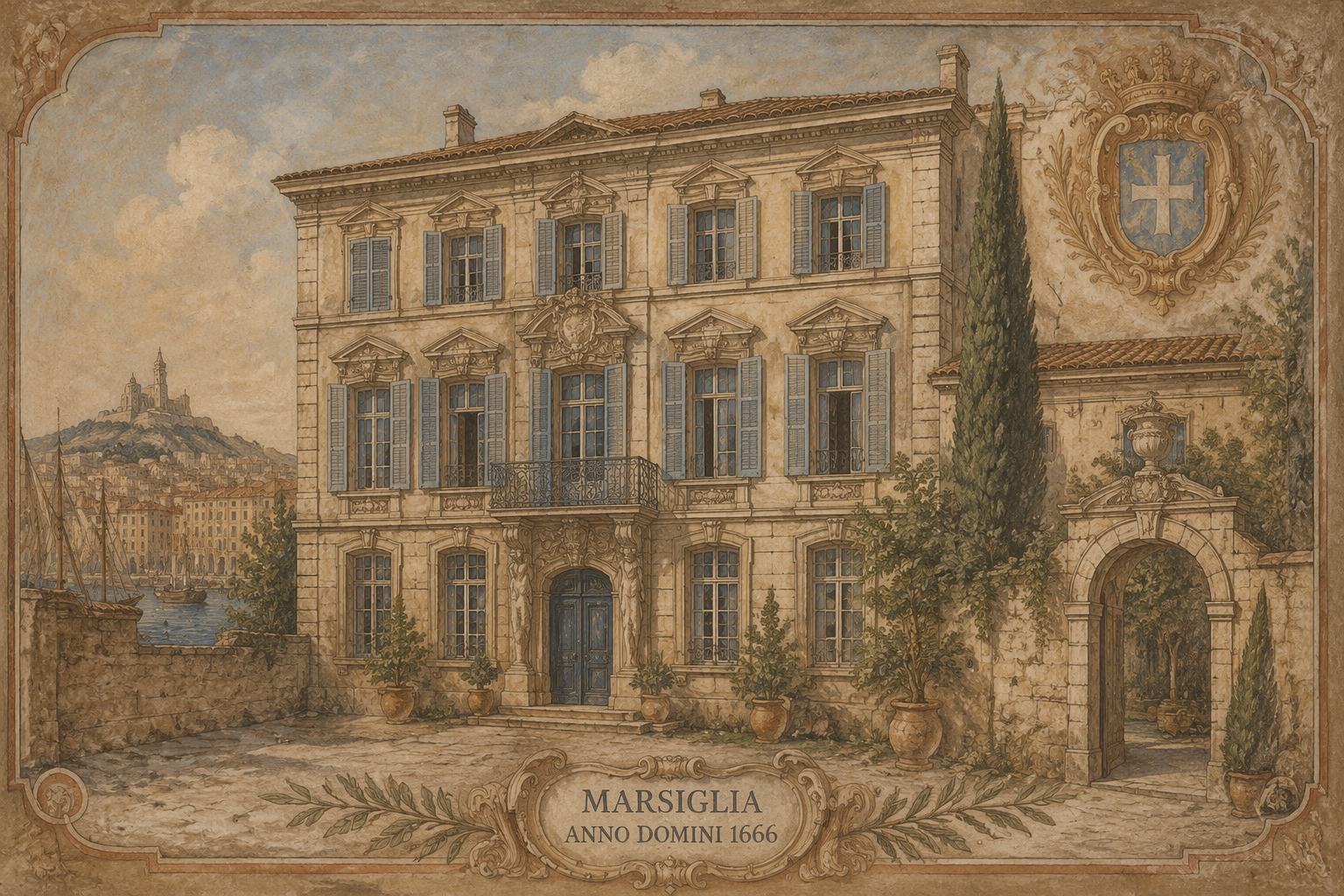 Historiallinen 1600-luvun kartano Marseillessa Historiallinen 1600-luvun kartano Marseillessa