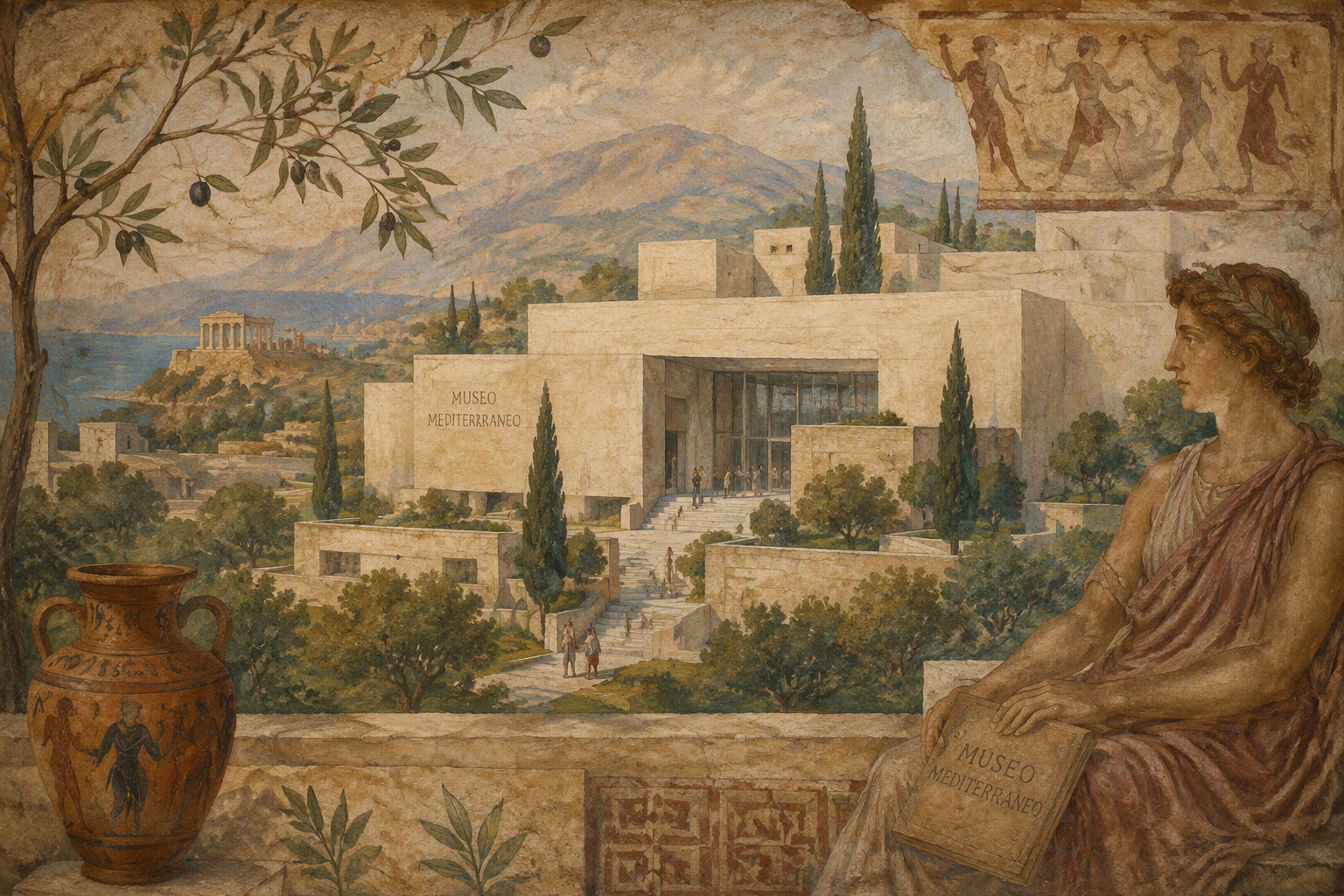 Musée national Marc Chagallin moderni rakennus ja puutarha Musée national Marc Chagallin moderni rakennus ja puutarha