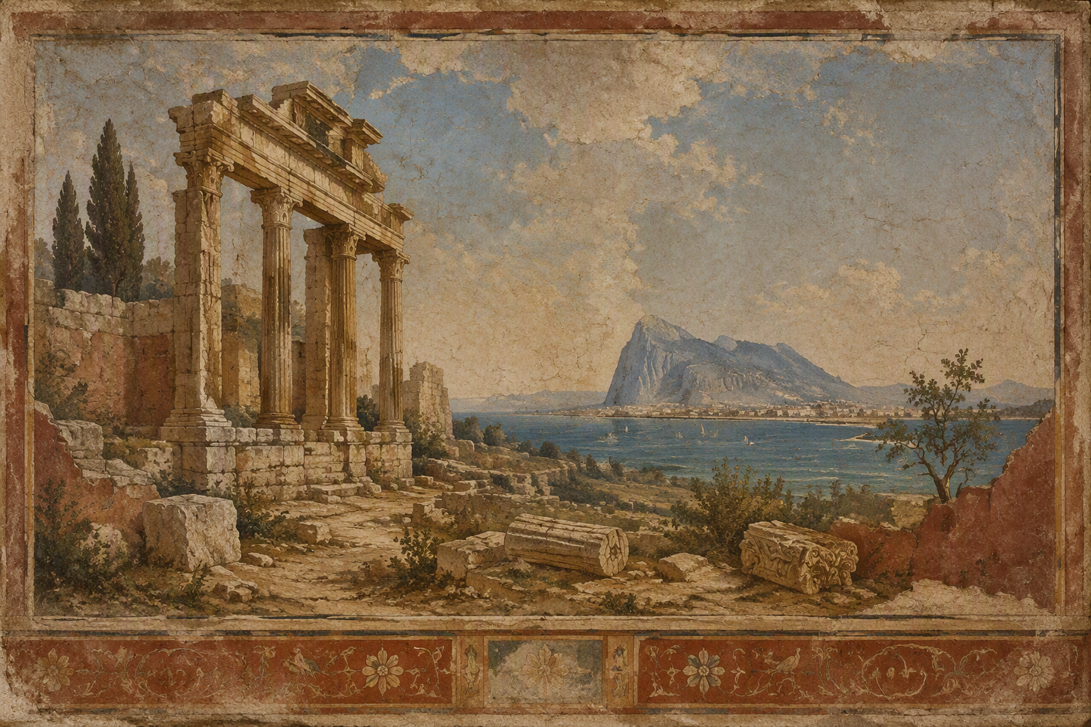 Roomalaisaikaisia raunioita Gibraltarin rannikolla